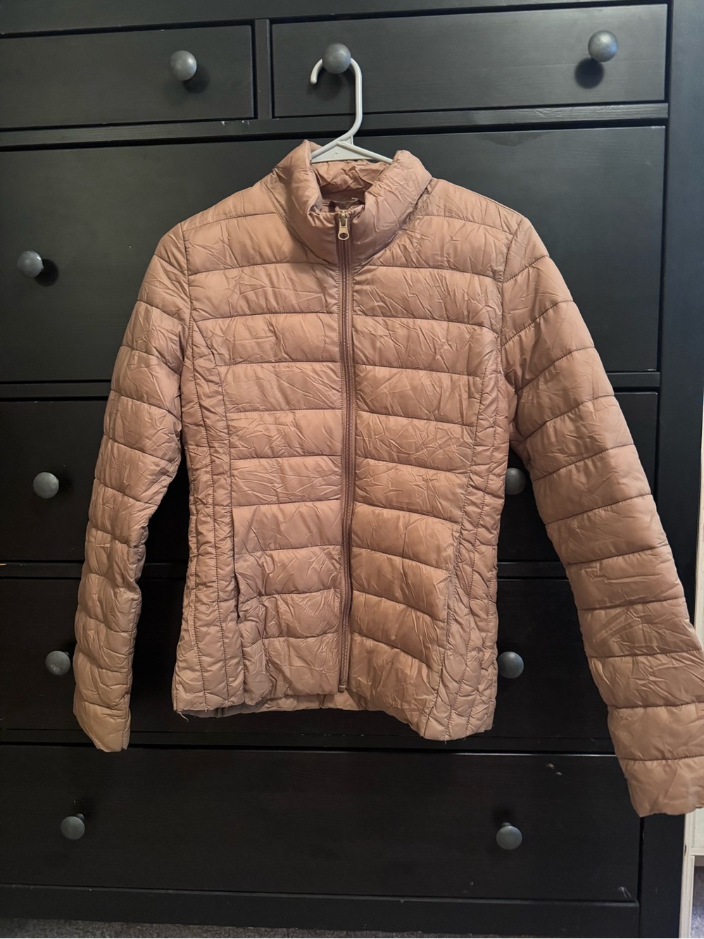 Love Tree Lightweight Quilted Puffer Jacket - Mauve